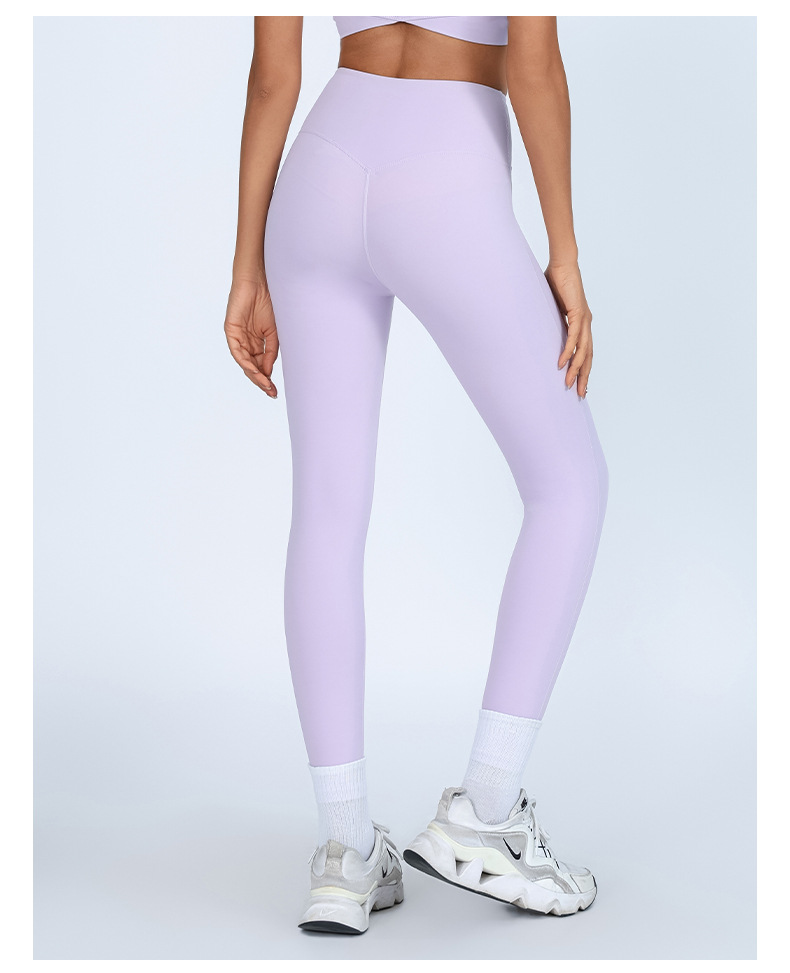 Comercio exterior básico desnudo sensación de yoga nueve pantalones sin líneas embarazosas de mel桃 hips pantalones deportivos para correr pantalones deportivos de secado rápido para mujeres image 10