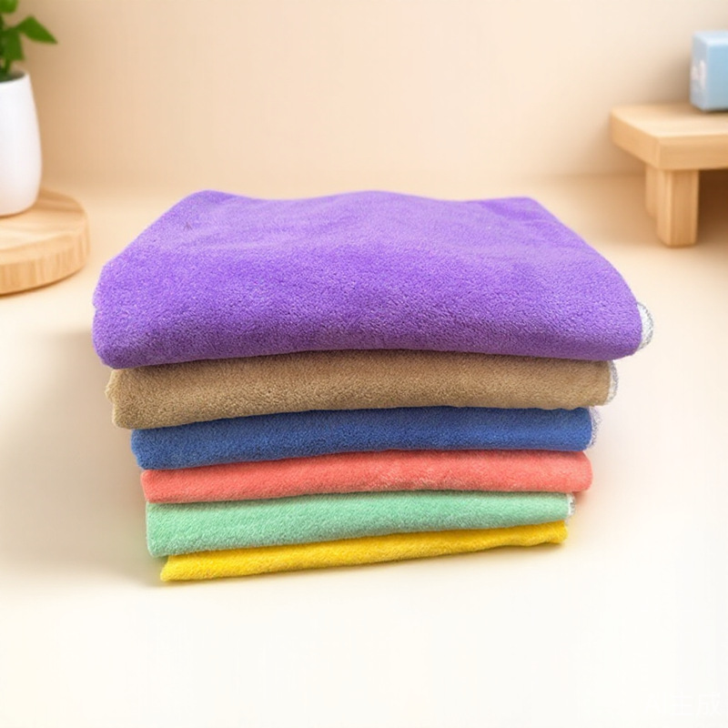 Coral bath towel