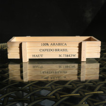 厂家直销复古肉肉植物木花盆 办公室木质收纳盆多肉木盒批发