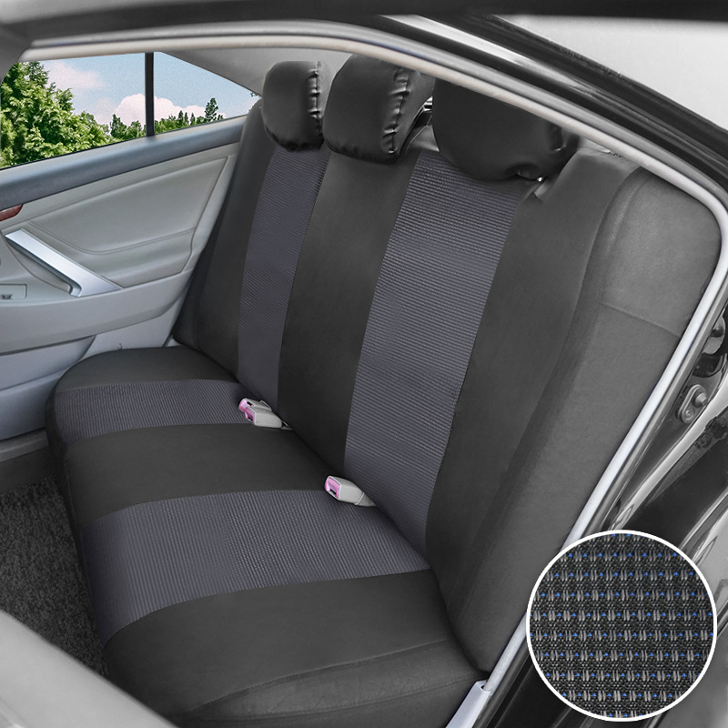Aicheda's New Car Seat Cover Jacquard Fabric Black Gray Pvc Hooded One-Piece Three-Dimensional Stylish Design