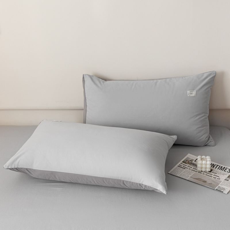 Un par de cubierta de almohada de algodón sin aire impreso 48 * 74cm cubierta de almohada de algodón casera de una sola persona cubierta de almohada interior