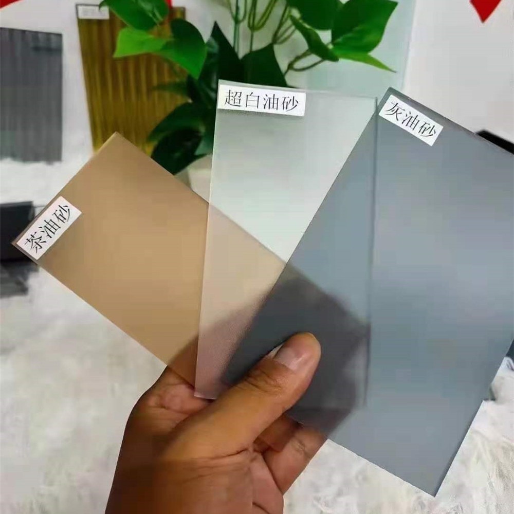 3-19mm蒙砂钢化玻璃支持来图制作幕墙围栏打孔 修改