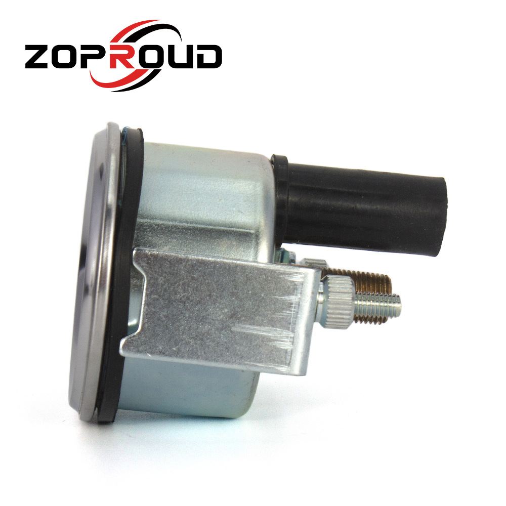 52mm direct-sensing mechanical oil pressure gauge 150Psi/10bar dual scale for engineering vehicles and tractors