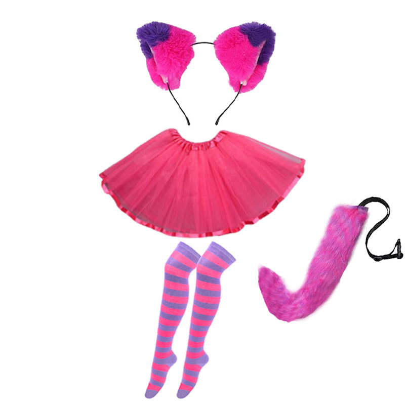 보라색 4 피스 (스커트)