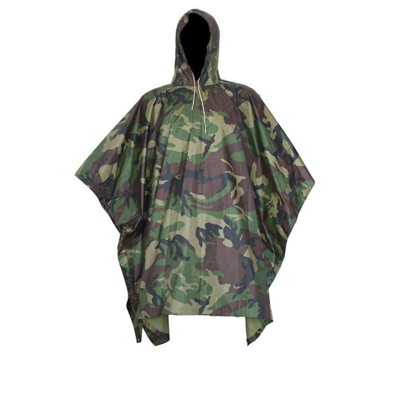 Outdoor New Multifunctional Raincoat Adult Hiking Mountaineering Camping Adventure Camouflage Camouflage Cycling Portable Poncho
