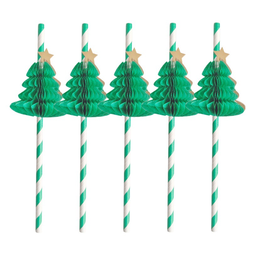 Árbol de Navidad signo desechable fruta signo fiesta pastel decoración cóctel postre pequeño enchufe signo panal pequeño paraguas signo