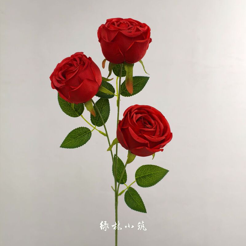 Single Branch Flower Artificial Princess Rose Silk Flower Waterfall Flower Wall Rose Wedding Living Room Decoration Floor Flower Arrangement Flower