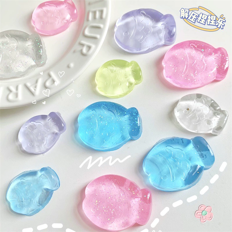 Прозрачный слайм, кубики льда, творческая игрушка, моющийся, антистресс