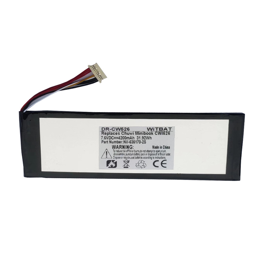 适用驰为Chuwi Minibook CWI526 笔记本电脑电池NV-635170-2S