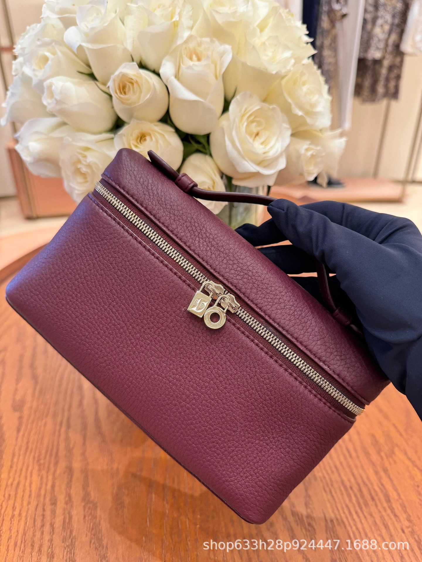 Bolso de almuerzo de cuero lp19 transfronterizo nuevo Gigi mismo bolso Kelly bolso litchi bolso simple bolso de hombro femenino