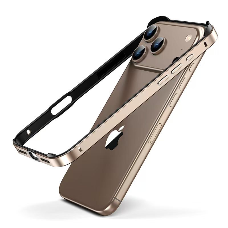适用iphone17promax金属边框保护套苹果17硅胶加金属框防摔保护壳|undefined