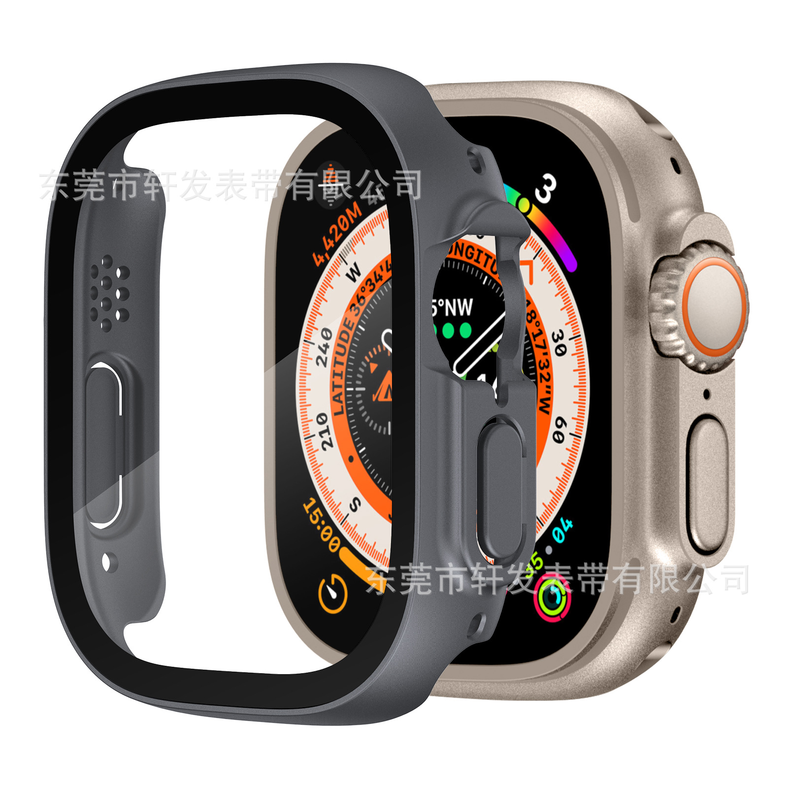 Adecuado para Apple Watch 8 ultra templado película Apple iwatch integrado funda protectora pctpu Correa