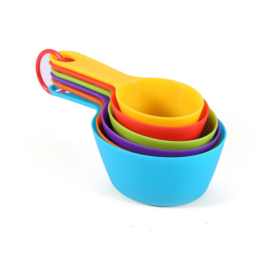 Baking tools colorful plastic measuring spoon flour measuring cup seasoning measuring spoon 6-piece set 12-piece set with scale