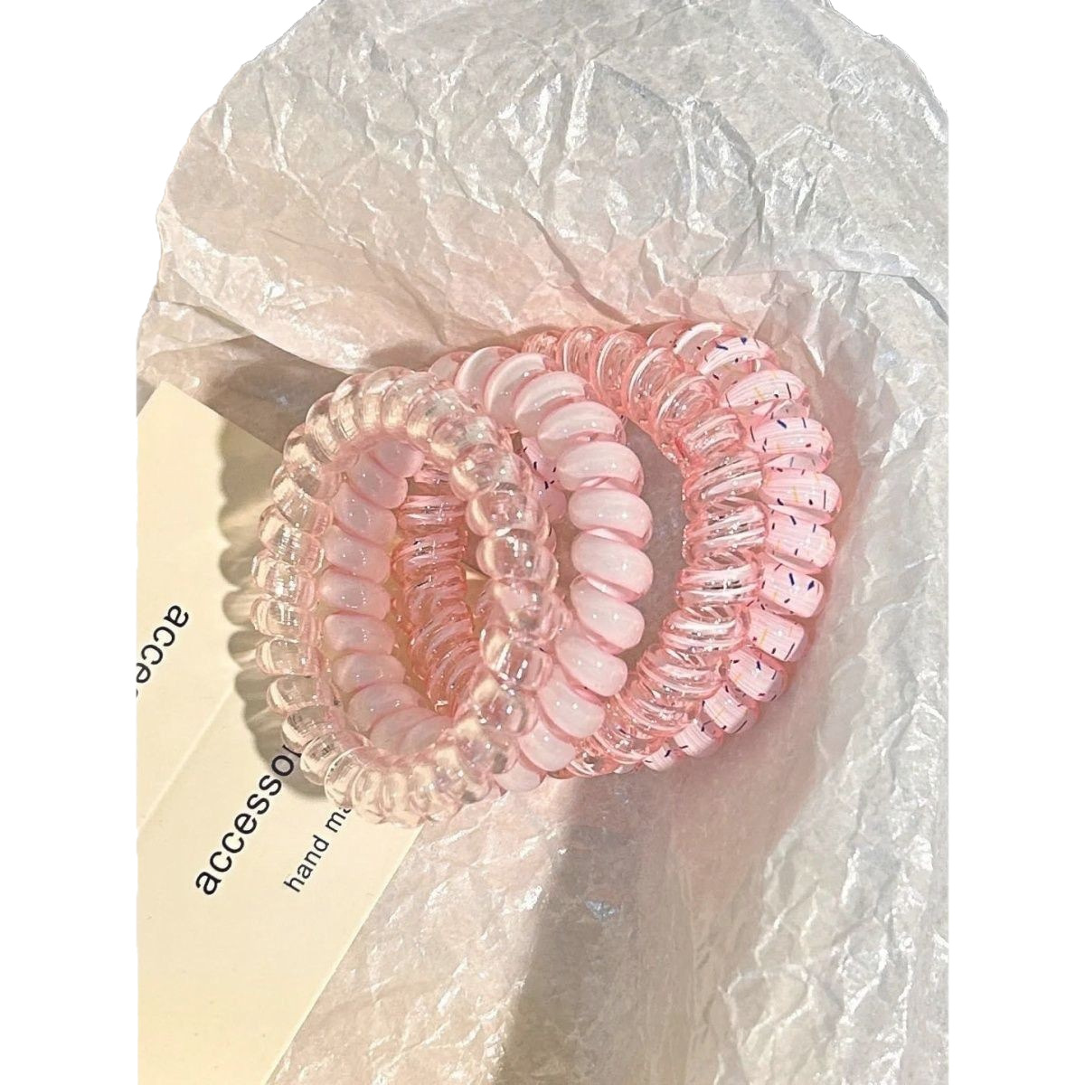Arco iris gradiente cuerda de cabeza sin marcas no lesiones línea telefónica bucle de cabello verano fresco versátil de uva ondulado punto cuerda de cabello image 6
