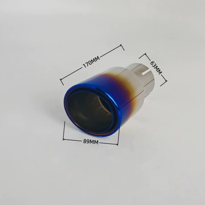 steel muffler tailpipe with blue-plated: Exhaust pipe - 02-5289l8963