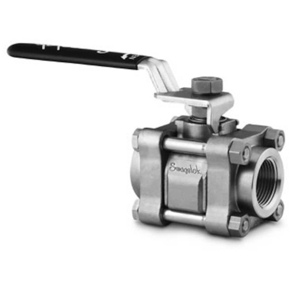 SwagelokSS-68TF32不锈钢3件式60系列球阀PTFE 2 in. FNPT内螺纹