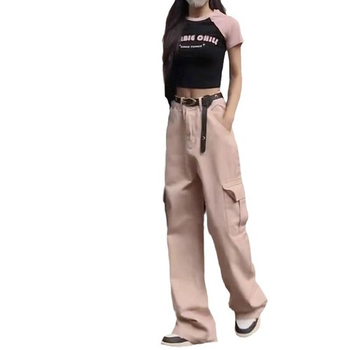 Designer Slimming High-Waisted Straight Leg Denim White Women's 2024 Work Pants Commute New Outerwear Stylish