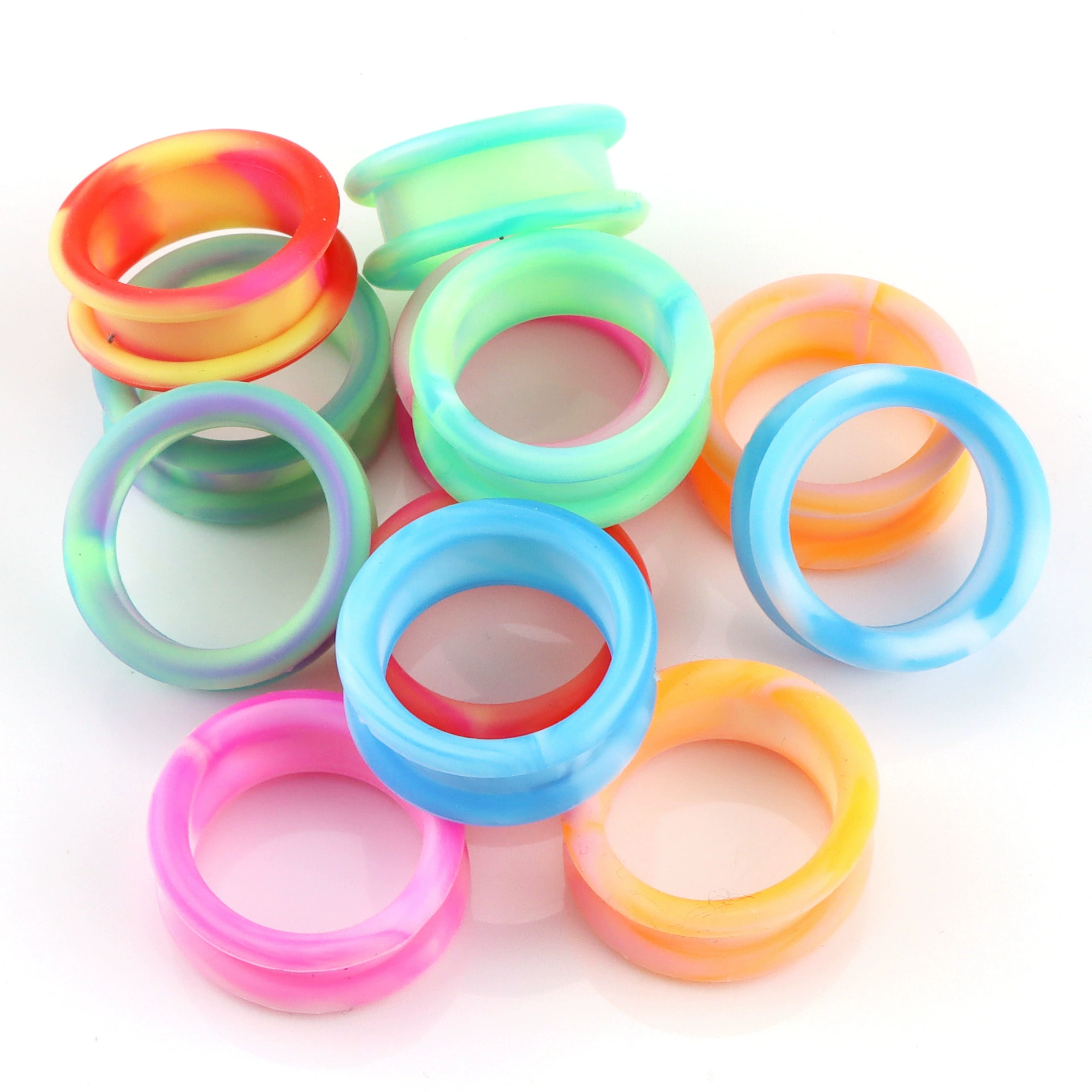 Красочные ножницы для волос ножницы для домашних животных красочные силиконовые кольца на палец многоцветные по желанию