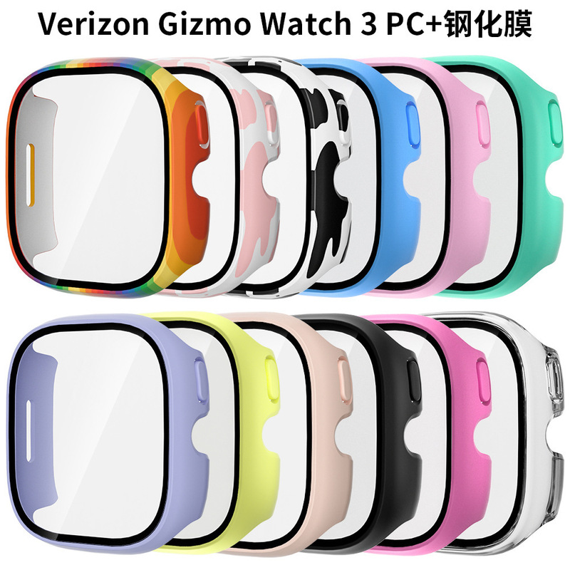 Suitable for Verizon Gizmo Watch3 Protective Case, New Integrated Case and Film Protection Cover for Children's Smart Watch