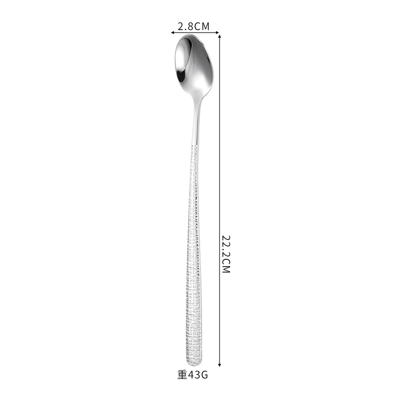 망치로 쳐진 얼음 팁 스푼