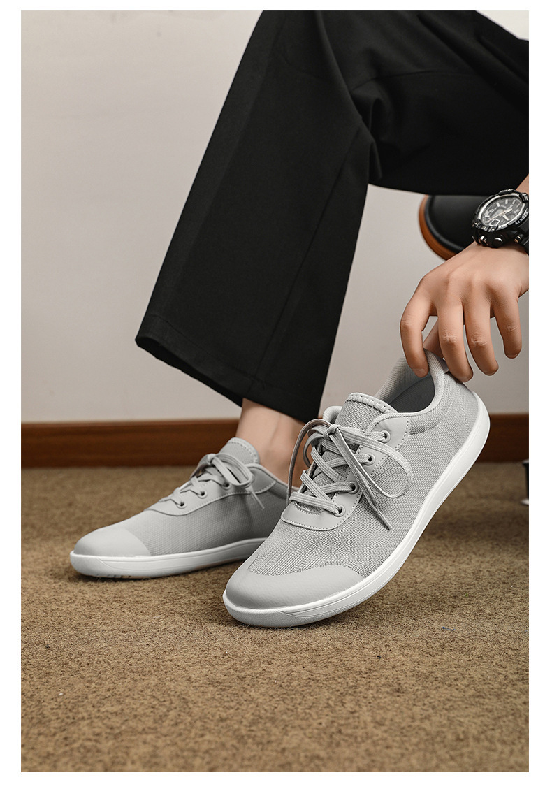cross-border plus size summer new wide toe men's shoes breathable mesh running shoes men's wide last trendy casual sneaker undefined