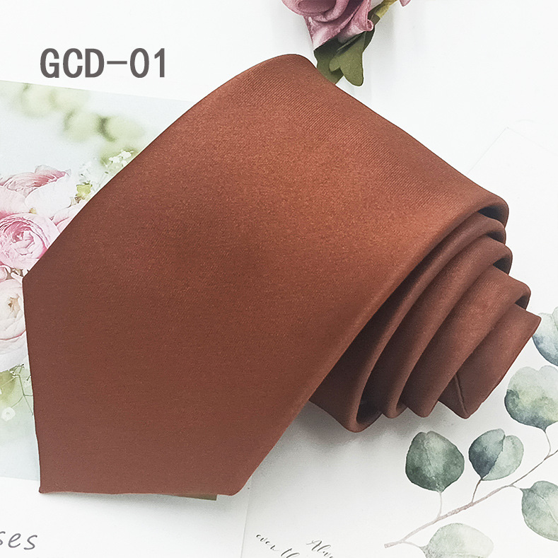 Corbata de poliéster teñido en hilo de alta densidad, color puro, estilo formal, informal de negocios, negra, atada a mano, estilo 8 cm, lista para usar del fabricante