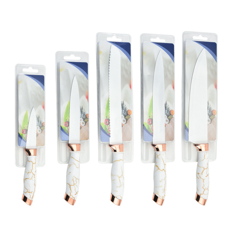 대리석 패턴 5 피스 나이프 세트