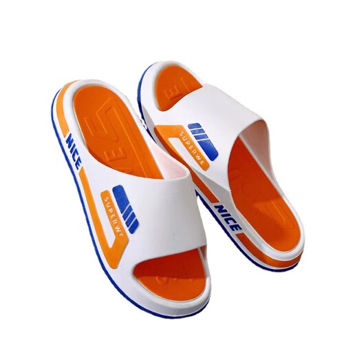Fashionable Summer Outerwear Slippers for Home, Indoor Non-slip Couple Thick Sole Cool Slippers for Men