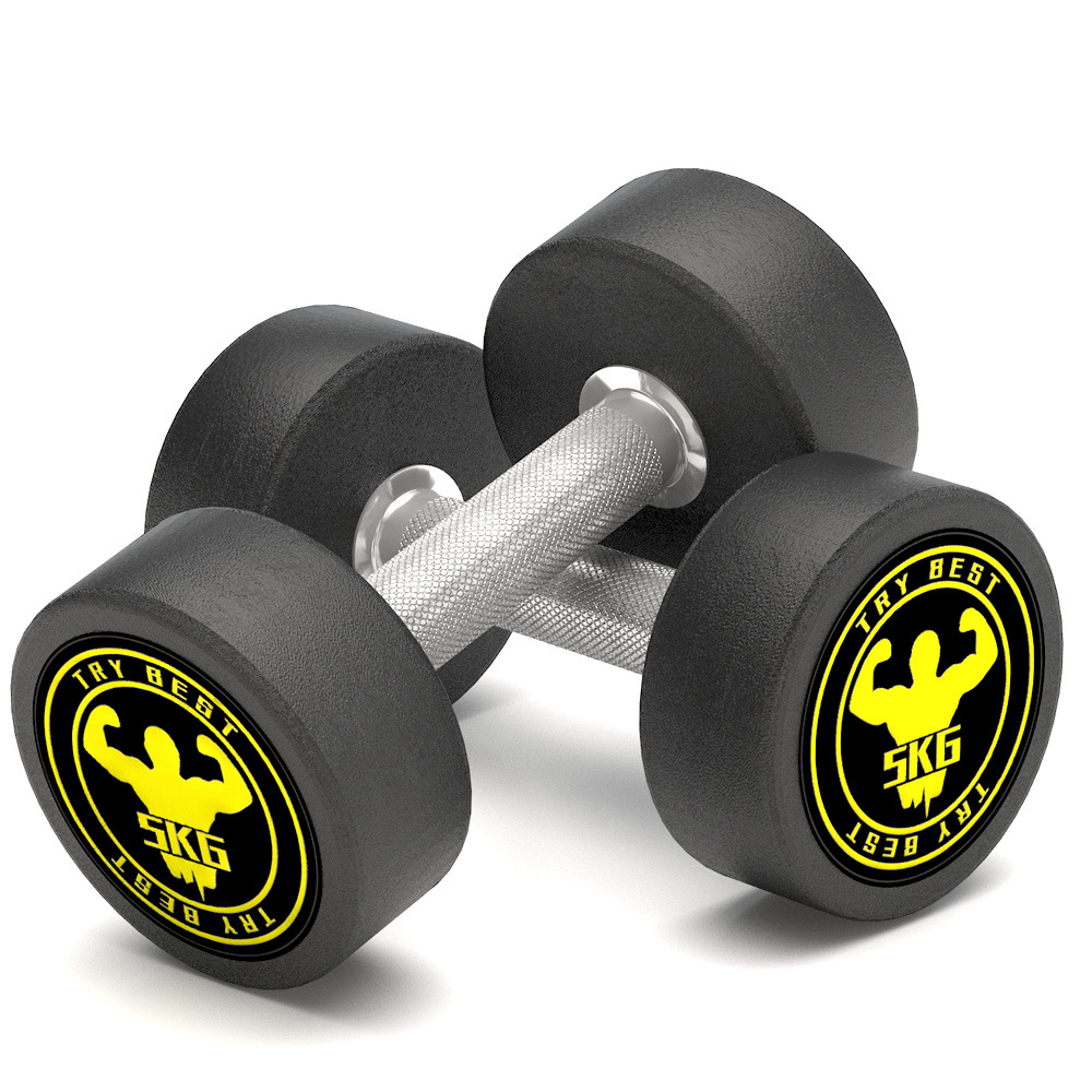 Acero puro mancuerna traje combinación fitness hombres hogar plástico recubierto 20405080kg pares fijo gimnasio USO COMERCIAL