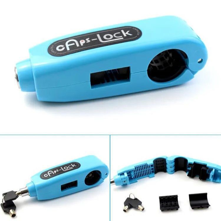 ユニバーサルオートバイハンドルバーロックアラームスロットルロックオートバイハンドルロック盗難防止ロック電気自動車ホーンロックブレーキロック