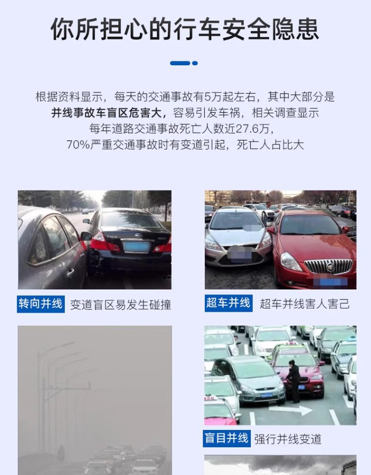 Car Bsd Blind Spot Monitoring Bsm Parallel Driving Assistance System 77g Blind Spot Lane Change Assist Overtaking Warning Radar 24g