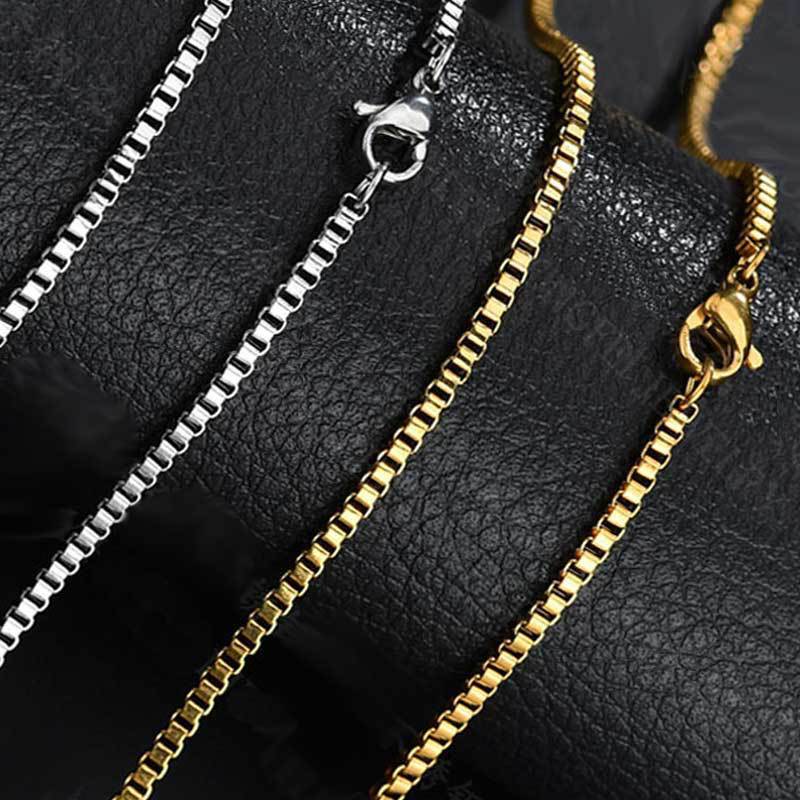 Fashion Solid Color Titanium Steel Plating Necklace 1 Piece