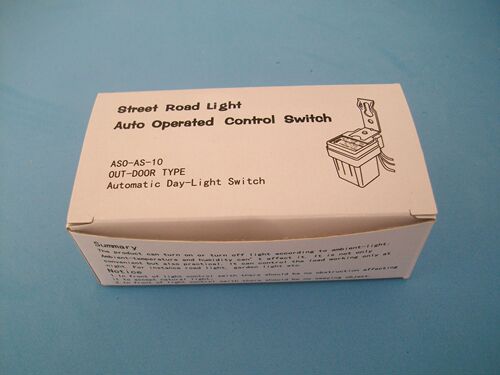 AS10 Waterproof Road Light Controller Automatic Road Light Control Switch Rainproof Sensor Switch 220V/12V/24V