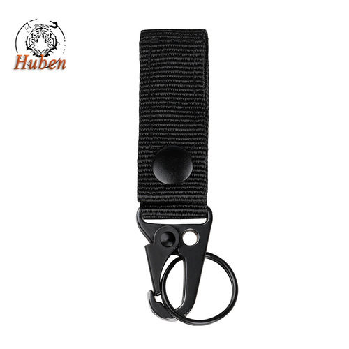 Outdoor tactical nylon webbing buckle, military fan belt multi-functional carabiner, eagle beak hook, molle hook