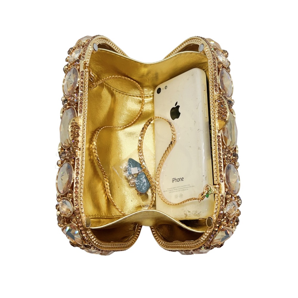 Inventario transfronterizo nueva bolsa de diamantes de cristal bolsas de mano bolsas de banquete bolsas de damas Stone Clutch bag