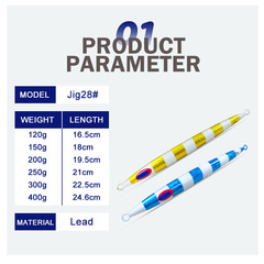 Slow Rolling Iron Plate Lure, South Oil Sea Fishing, Glow-in-the-Dark Yellowfin Tuna, Sweet Red Fish Bait, Boat Fishing, Fast-Sinking Lead Fish Iron Plate Bait Wholesale