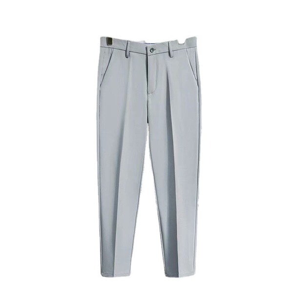 Summer solid color men's casual trousers English style