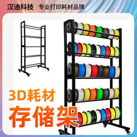3D打印耗材PLA储存架展示架收纳84卷耗材滚动PETG物料7层汉迪科技