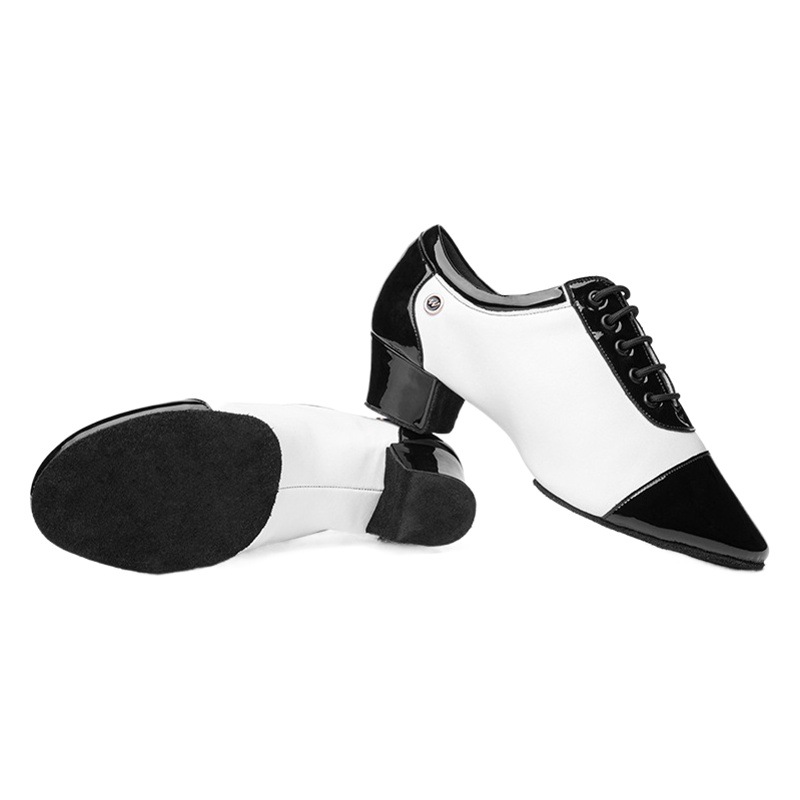 Paladin zapatos de baile de dos puntos zapatos de baile de los hombres de fondo suave de interior cuadrado baile de salón Latino niños Niños Estándar Nacional