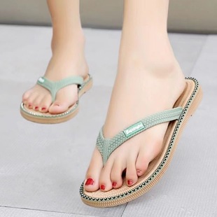Flip Flops Women's Summer New Daily Sandals Suitable Non-slip Seaside Beach Shoes Fashion Flip Flops T0