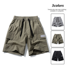 新款潮流工装短裤男夏季薄款宽松直筒五分裤大码胖子休闲中裤8XL