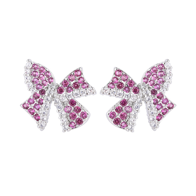 Sweet Flower Copper Gold Plated Bracelets Ear Studs 1 Piece