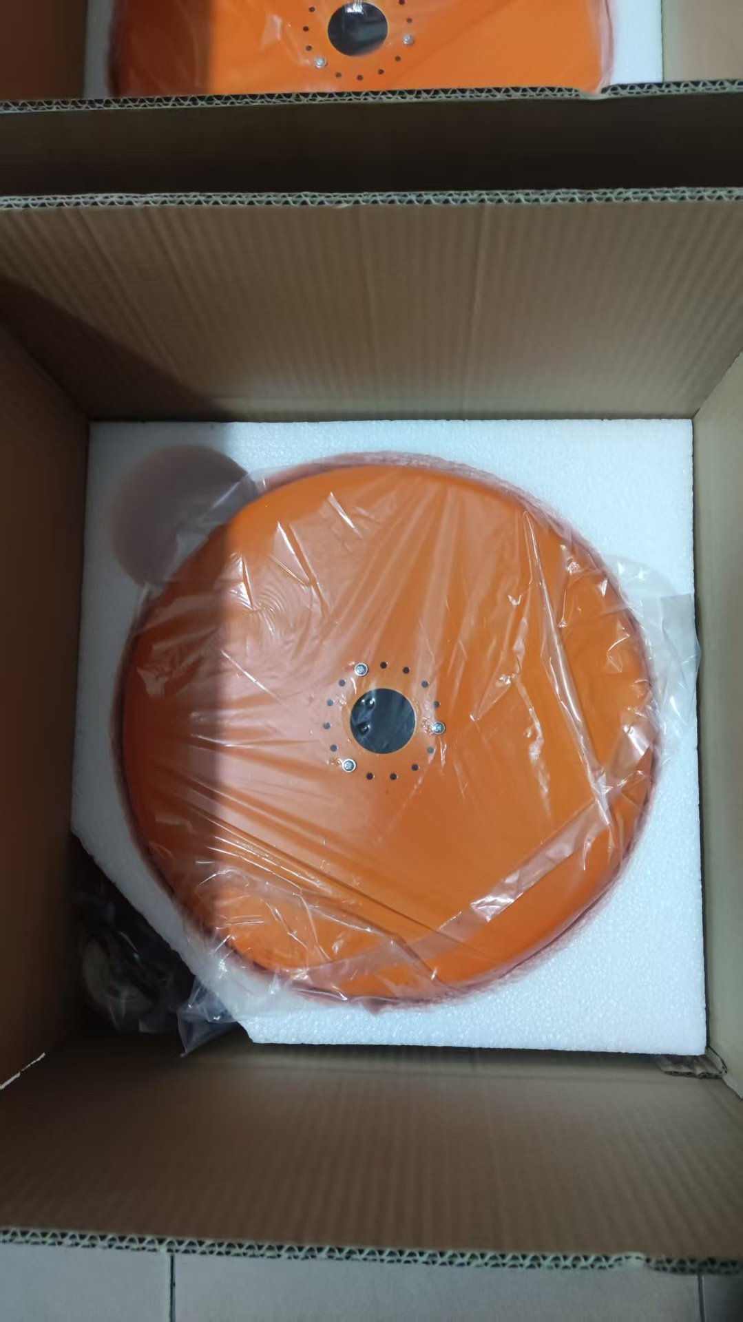 주황색 3단 케이크 직경 35cm - 흰색 매달린 와이어 1.5m