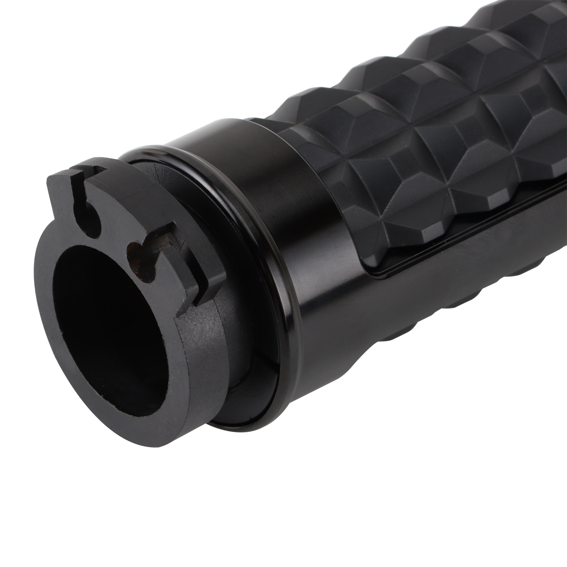Motorcycle handlebar handle cover motorcycle modification parts half glue half aluminum handle cover accessories