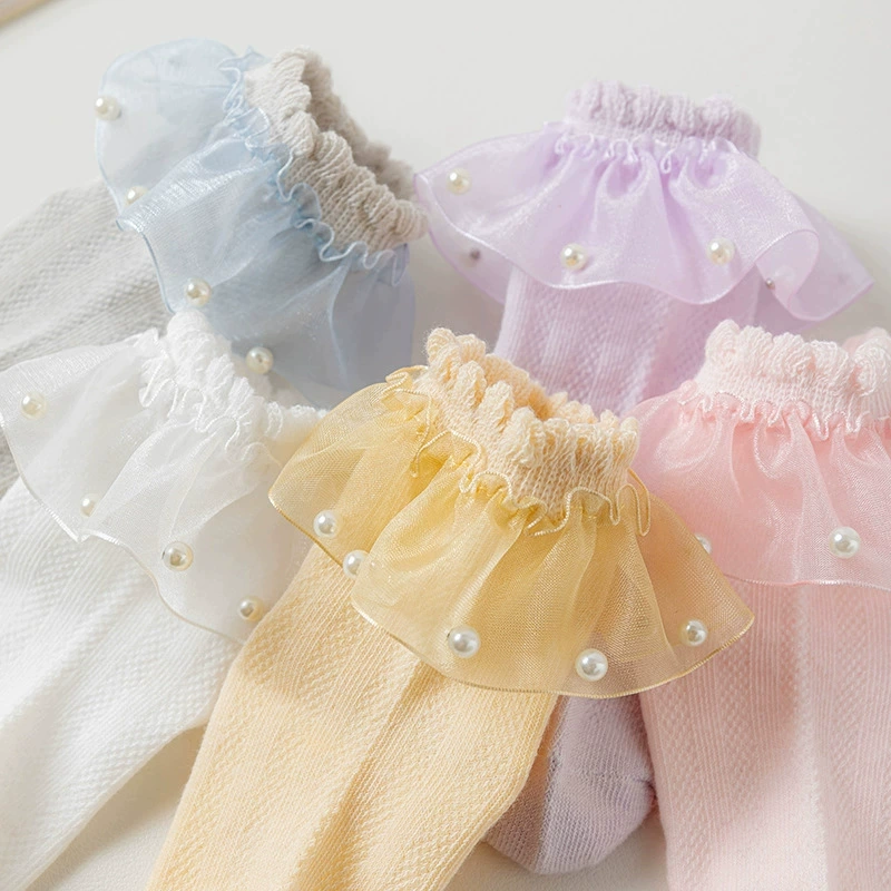 Breathable children's summer knee socks