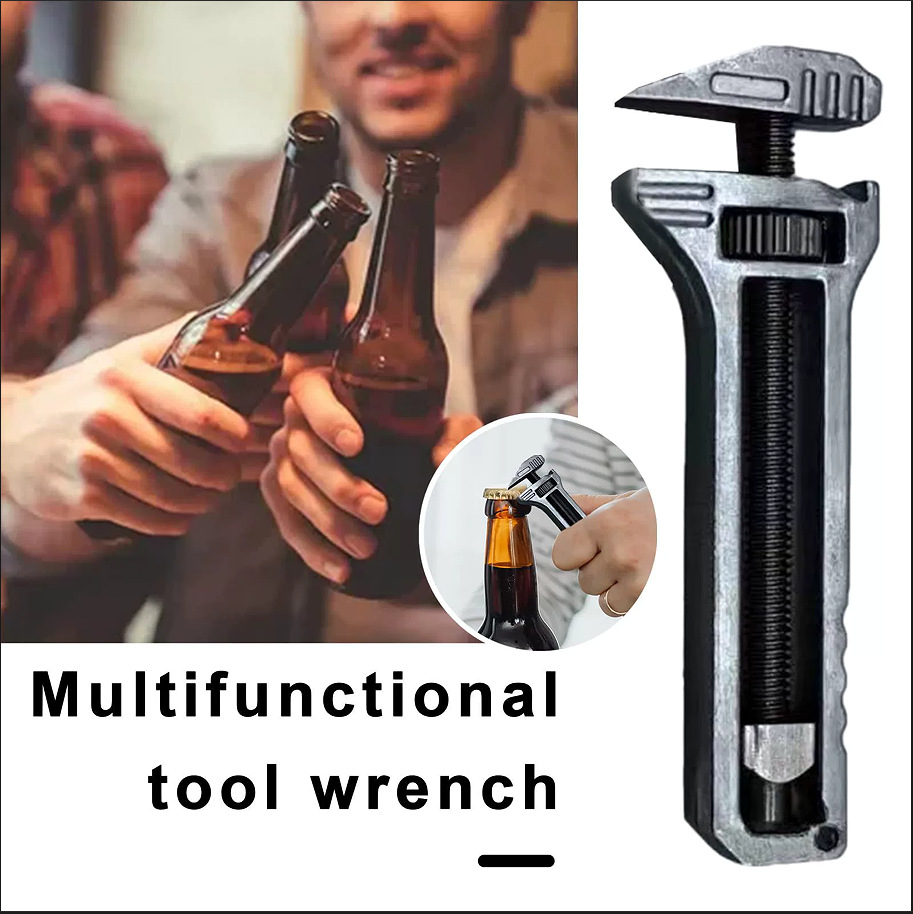 Compact Titanium Multitool multifuncional herramienta de apertura de botellas llave de medición