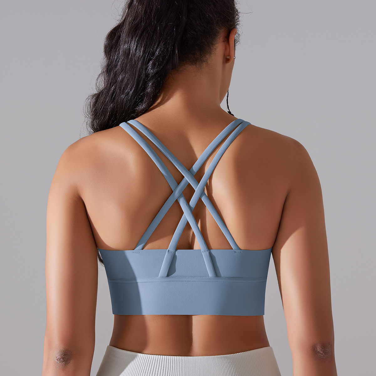127g Weight Sleeveless Sleeve Length Nylon, Spandex Fabric Type Short Top Length Halter Crisscross Tank Tops Type Fitness, Yoga Occasion U Neck Neckline Solid Color Pattern Sports Style Sports Solid Color Nylon Spandex U Neck Active Tops Halter Crisscross Tank 88
