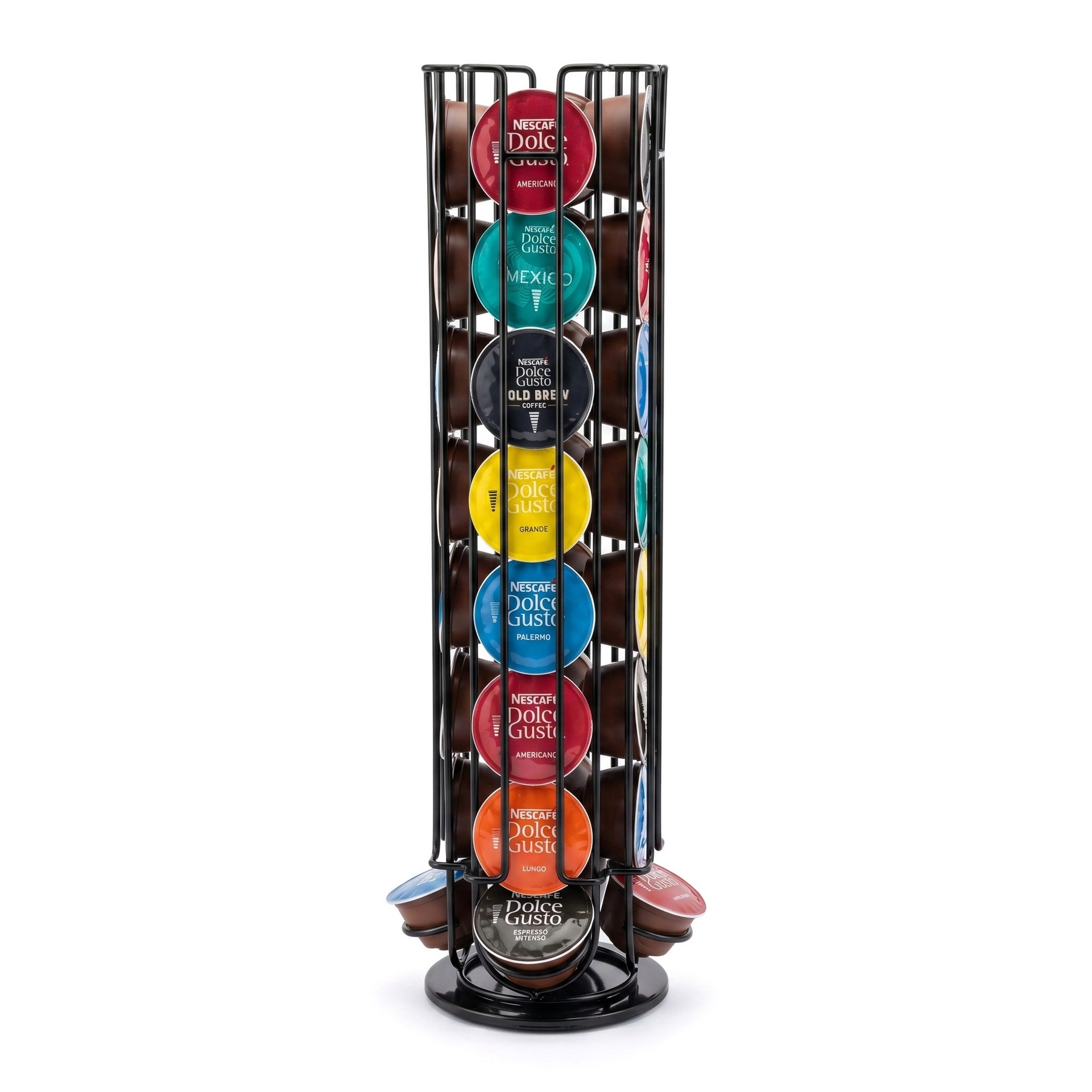 Caja de almacenamiento para cápsulas de café Amazon, para 32 cápsulas, estante giratorio para cápsulas de café Dolce Gusto.
