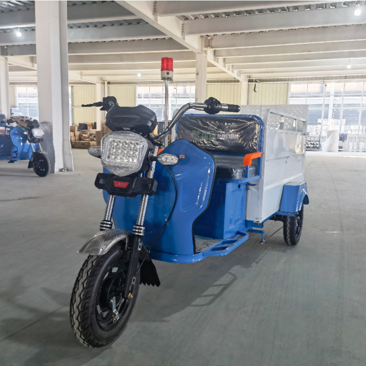Cleaning Sweeper, Sanitation Truck, Three-Wheeled Cleaning Truck, Double Bucket Garbage Truck, Community Sanitation Garbage Transfer Truck