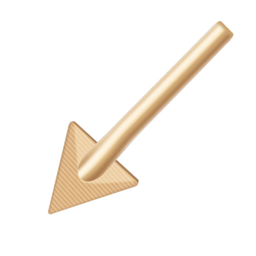 Plastic Repair Triangle Copper Smoothing Head Triangle Iron Tip Leather Raft Repair Wrinkle Removal Iron Tip